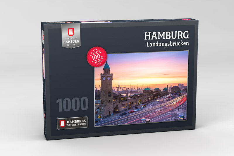 Hamburg Puzzle Landungsbruecken